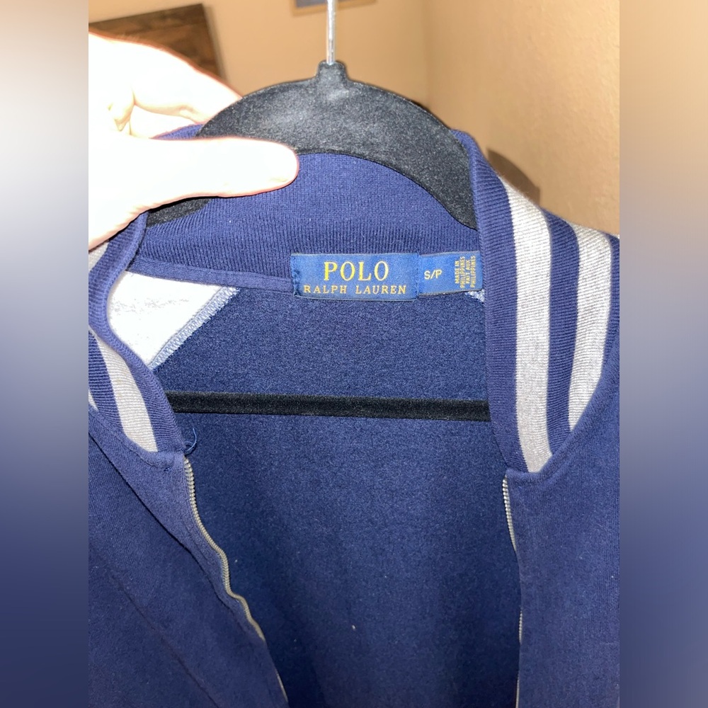 Ralph Lauren / Polo Dress Cardigan Navy Gray